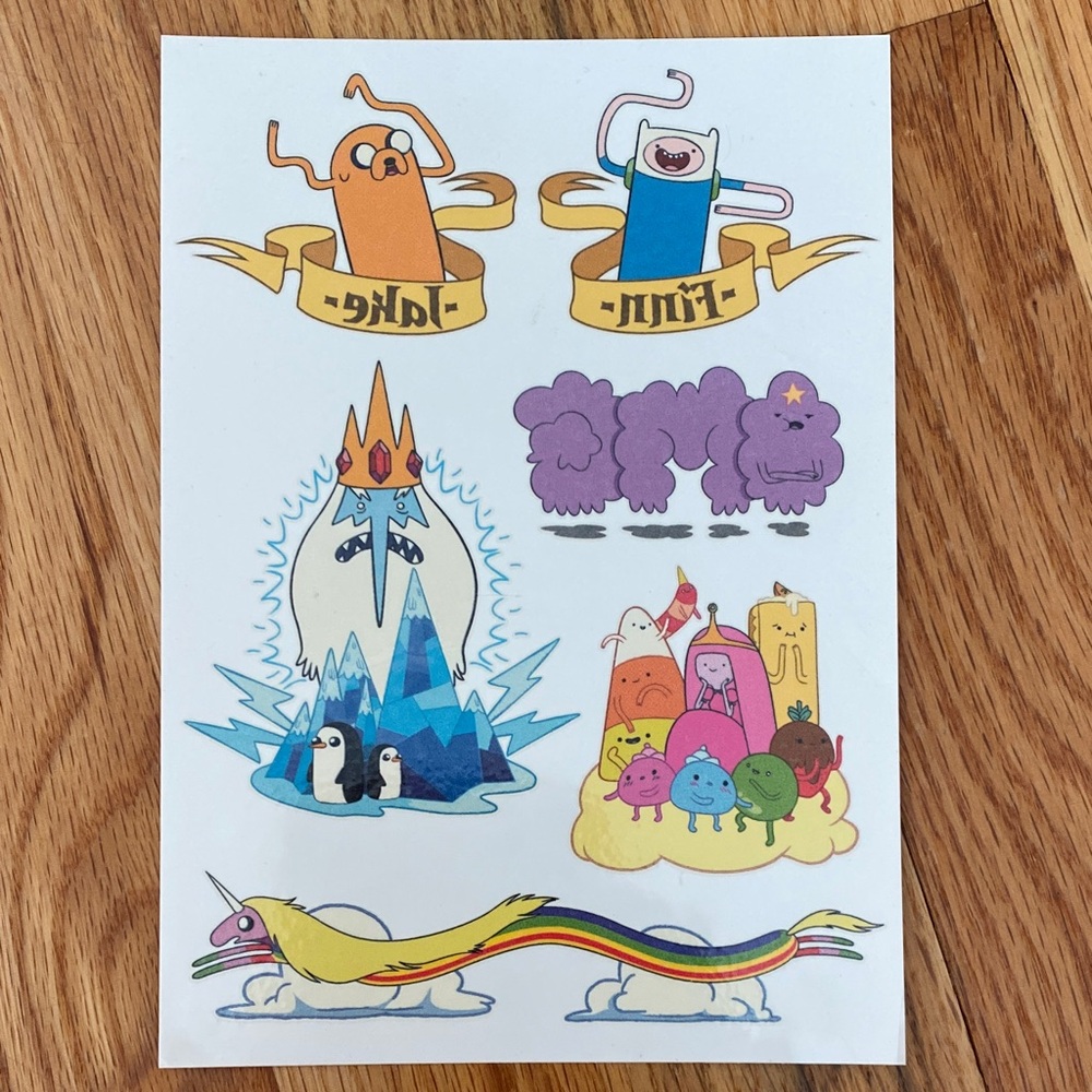 Adventure Time Paper Craft Set & Tattoo Pack - Picture 2 of 7